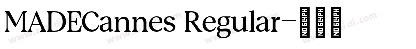 MADECannes Regular字体转换